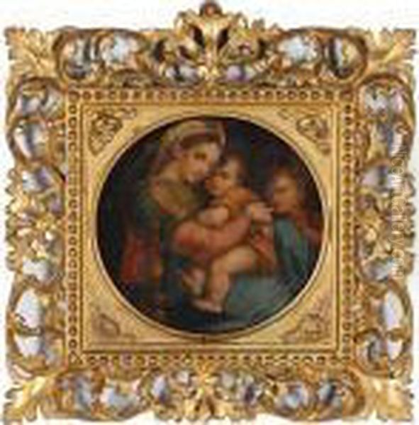 Madonna Della Sedia Oil Painting by Raphael (Raffaello Sanzio of Urbino)