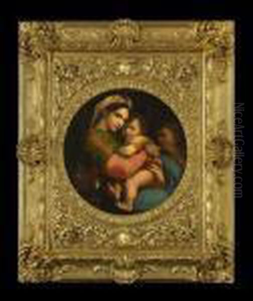 Madonna Of The Chair by Raphael (Raffaello Sanzio of Urbino)