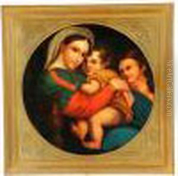 Madonna Oil Painting by Raphael (Raffaello Sanzio of Urbino)