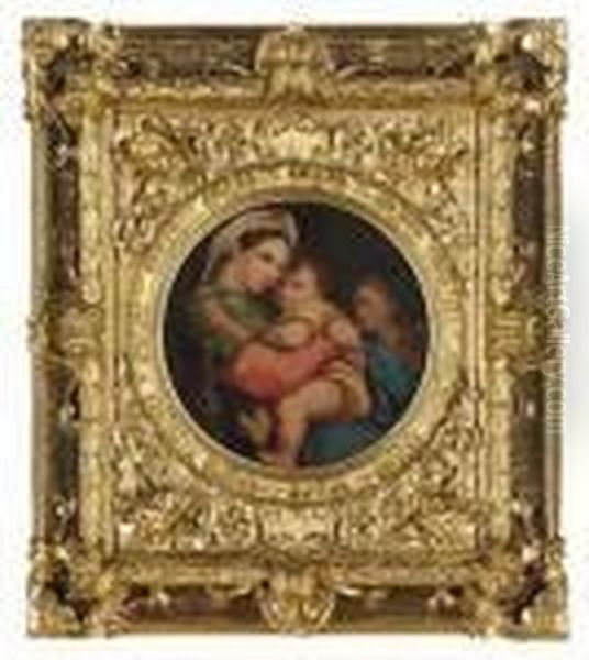 The Madonna Della Sedia Oil Painting by Raphael (Raffaello Sanzio of Urbino)