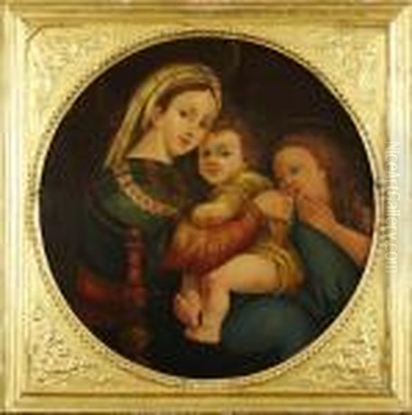 Madonna Della
Seggiola Oil Painting by Raphael (Raffaello Sanzio of Urbino)