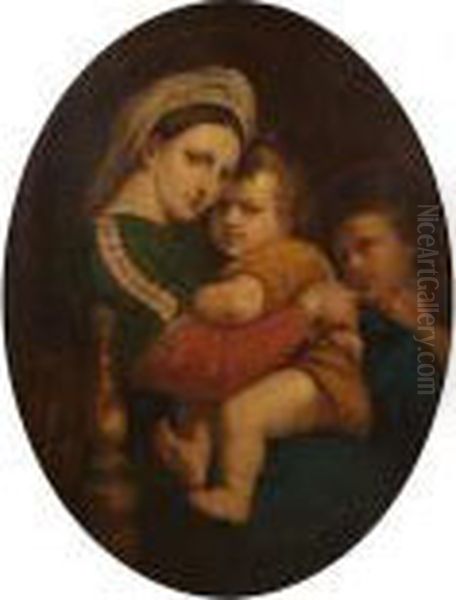 Madonna Della Sedia Oil Painting by Raphael (Raffaello Sanzio of Urbino)