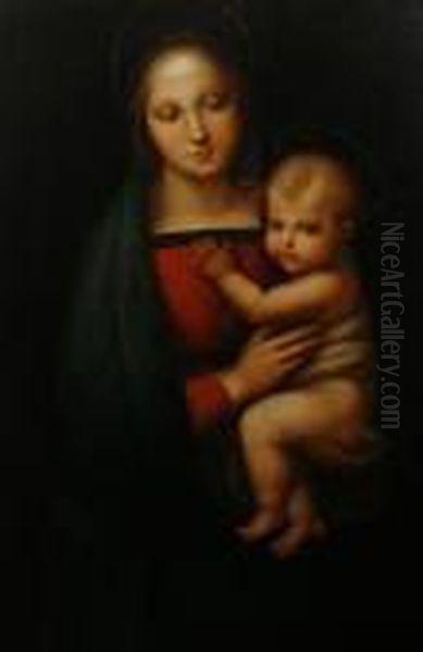 Madonna Del Granduca Oil Painting by Raphael (Raffaello Sanzio of Urbino)