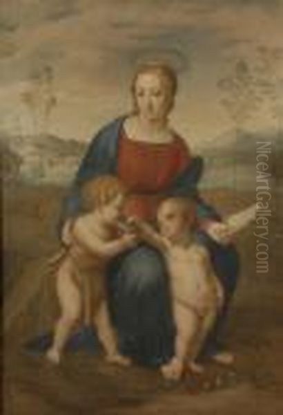 Madonna Of The Goldfinch Oil Painting by Raphael (Raffaello Sanzio of Urbino)