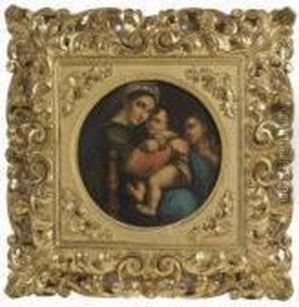 Madonna Of The Chair Oil Painting by Raphael (Raffaello Sanzio of Urbino)