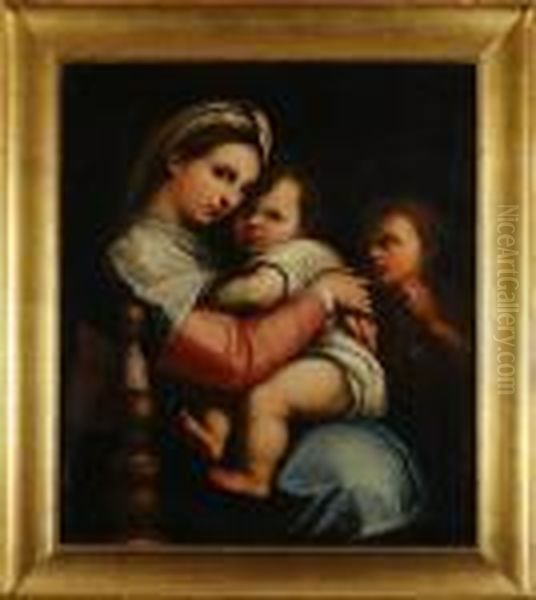 Madonnadella Sedia Oil Painting by Raphael (Raffaello Sanzio of Urbino)