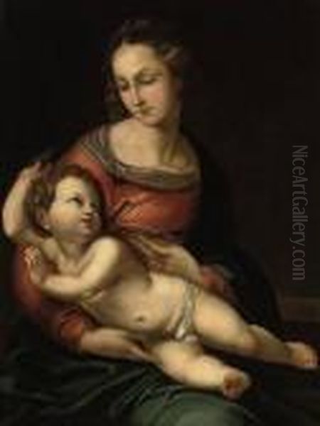 The Bridgewater Madonna Oil Painting by Raphael (Raffaello Sanzio of Urbino)