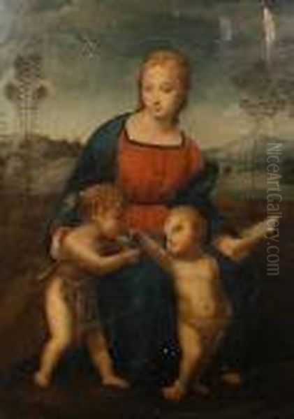 Madonna Of The Goldfinch Oil Painting by Raphael (Raffaello Sanzio of Urbino)