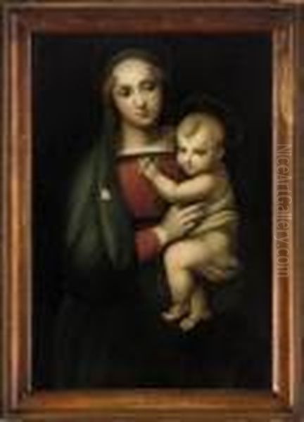 The Madonna Del Granduca Oil Painting by Raphael (Raffaello Sanzio of Urbino)