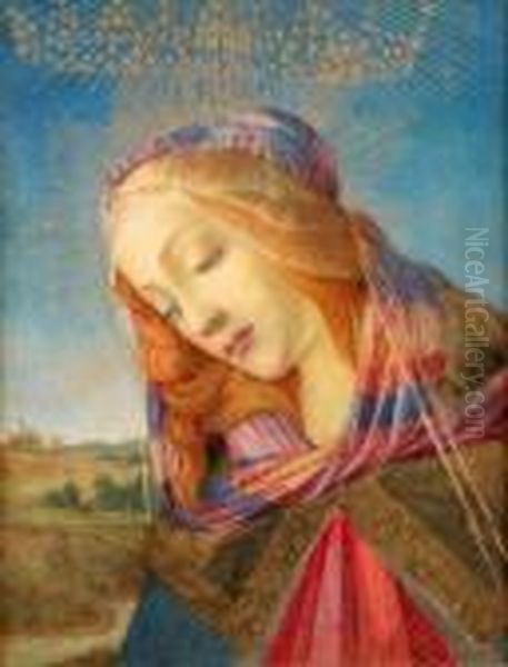 The Madonna Oil Painting by Raphael (Raffaello Sanzio of Urbino)