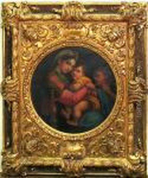 Madonna Della Sedia Oil Painting by Raphael (Raffaello Sanzio of Urbino)