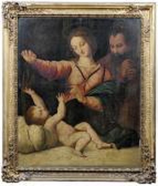 The Holy Family Oil Painting by Raphael (Raffaello Sanzio of Urbino)