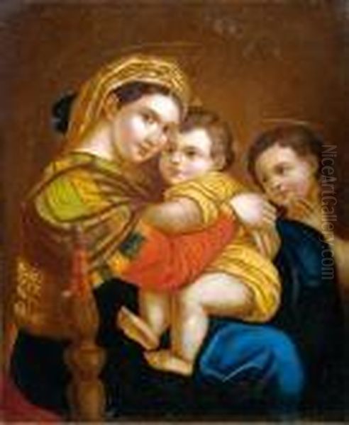 Madonna Della Sedia Oil Painting by Raphael (Raffaello Sanzio of Urbino)