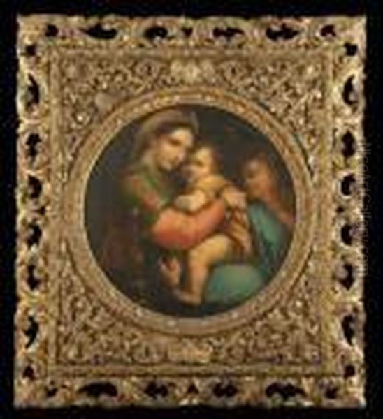 Madonna 
Della Sedia Oil Painting by Raphael (Raffaello Sanzio of Urbino)