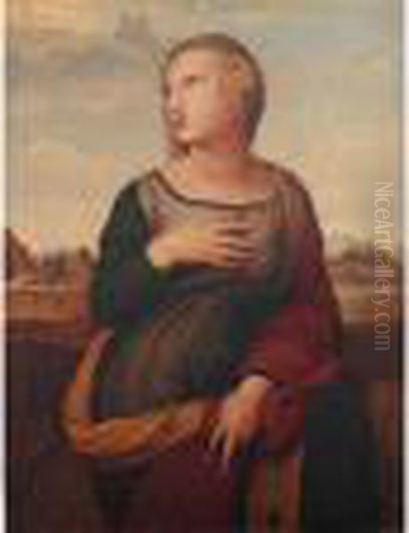 St. Catherine Oil Painting by Raphael (Raffaello Sanzio of Urbino)