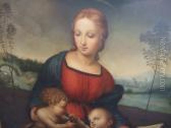 Madonna Del Cardellino Oil Painting by Raphael (Raffaello Sanzio of Urbino)