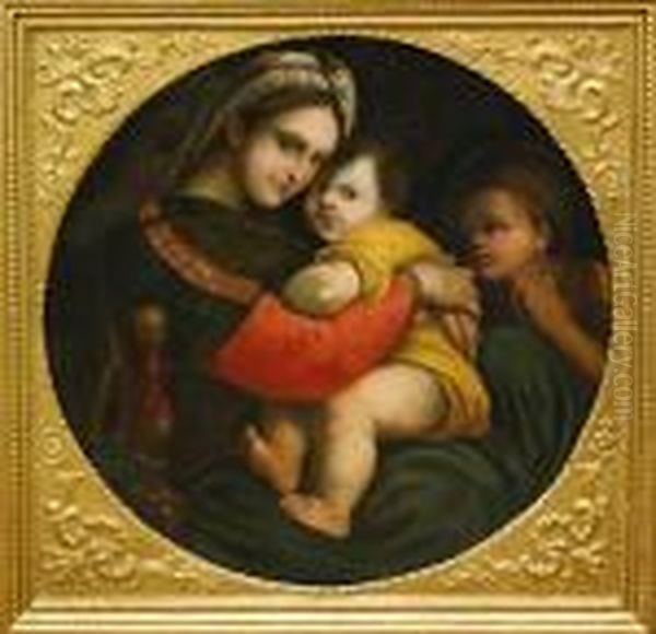 Madonna Della Sedia Oil Painting by Raphael (Raffaello Sanzio of Urbino)