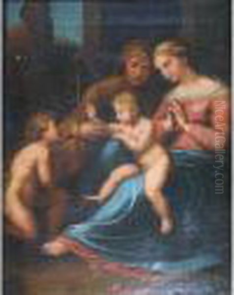 The Virgin Of The Divine Love Oil Painting by Raphael (Raffaello Sanzio of Urbino)