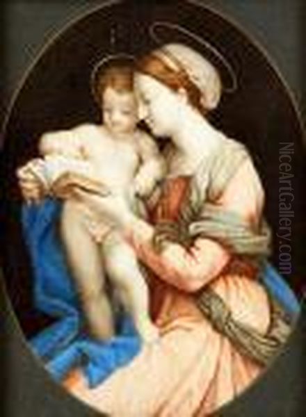 Vierge A L'enfant Oil Painting by Raphael (Raffaello Sanzio of Urbino)