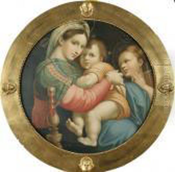 Madonna De La Silla Oil Painting by Raphael (Raffaello Sanzio of Urbino)