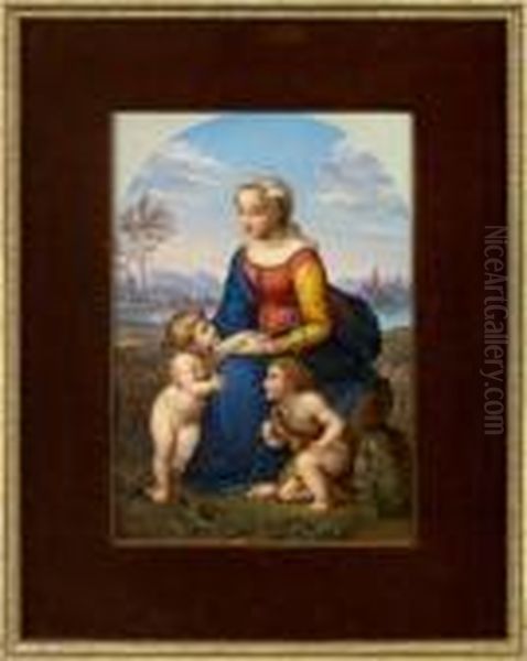 St. 
Anne, The Infant Christ And St. 
John Oil Painting by Raphael (Raffaello Sanzio of Urbino)