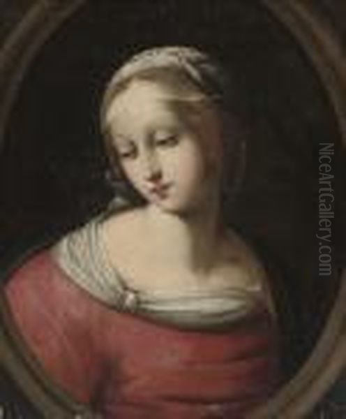 The Madonna Oil Painting by Raphael (Raffaello Sanzio of Urbino)