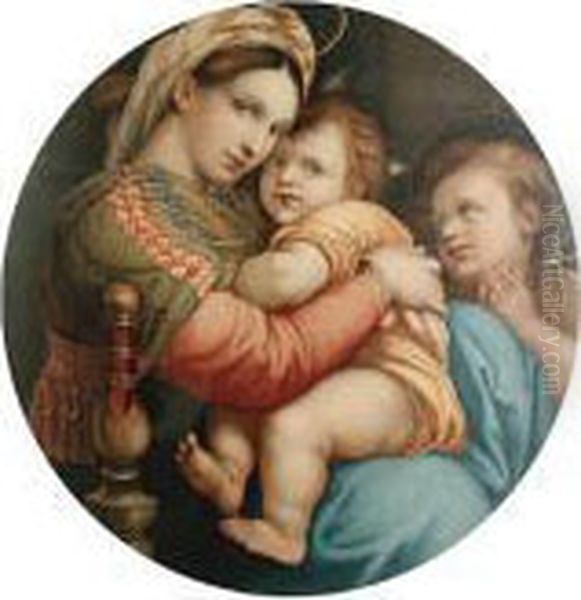 Madonna Della Sedia Oil Painting by Raphael (Raffaello Sanzio of Urbino)