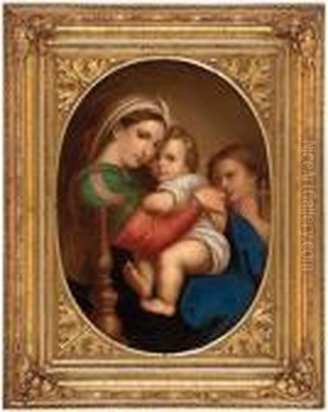 Madonna Della Sedia Oil Painting by Raphael (Raffaello Sanzio of Urbino)