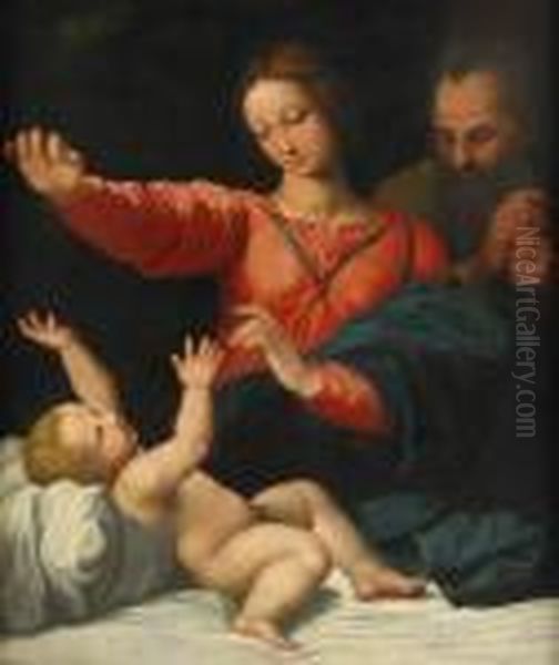 La Madone De Lorette Oil Painting by Raphael (Raffaello Sanzio of Urbino)