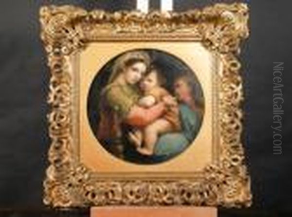 La Madonna Della Sedia Oil Painting by Raphael (Raffaello Sanzio of Urbino)