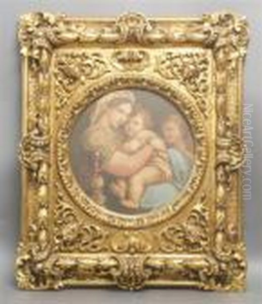 Madonna And Child, Raphael Oil Painting by Raphael (Raffaello Sanzio of Urbino)