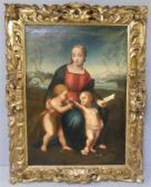 Madonna Del Cardellino Oil Painting by Raphael (Raffaello Sanzio of Urbino)