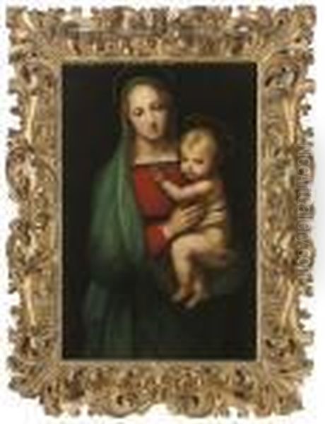 The Madonna Del Granduca Oil Painting by Raphael (Raffaello Sanzio of Urbino)