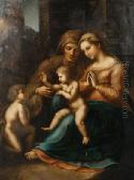 Madonna Del Divino Amore Oil Painting by Raphael (Raffaello Sanzio of Urbino)