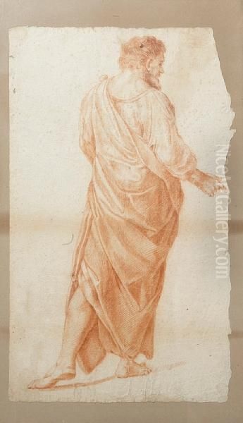 A Figure Study Oil Painting by Raphael (Raffaello Sanzio of Urbino)