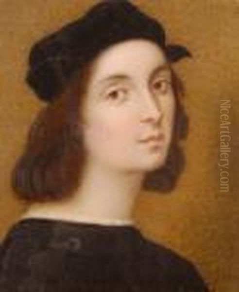 Portrait Of The Artist Oil Painting by Raphael (Raffaello Sanzio of Urbino)