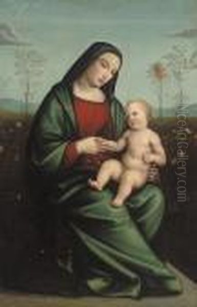 The Madonna And Child Oil Painting by Raphael (Raffaello Sanzio of Urbino)