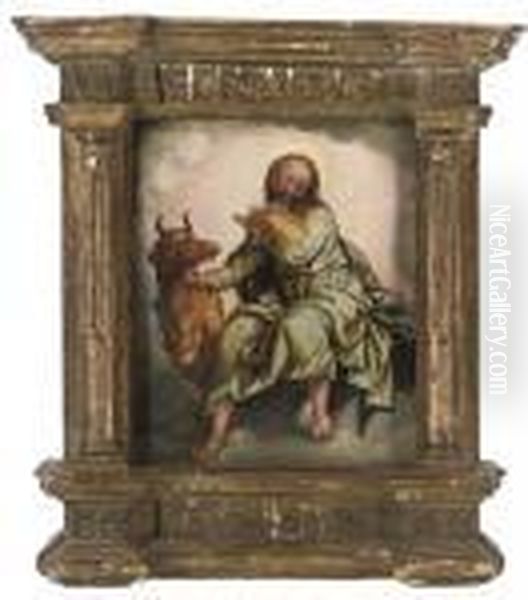 Saint Luke Oil Painting by Raphael (Raffaello Sanzio of Urbino)