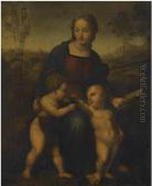 The Madonna Of The Goldfinch Oil Painting by Raphael (Raffaello Sanzio of Urbino)