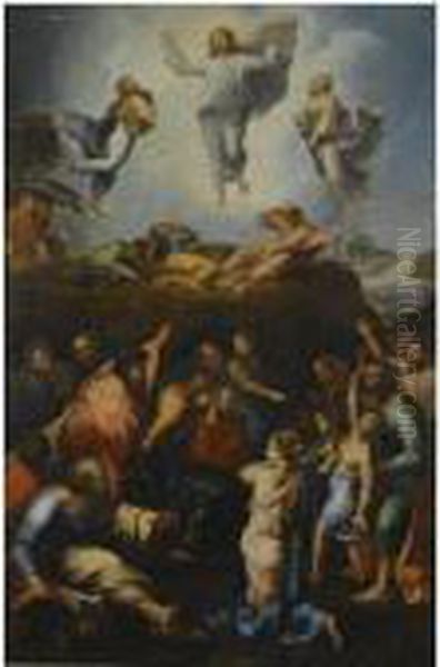 The Transfiguration Oil Painting by Raphael (Raffaello Sanzio of Urbino)