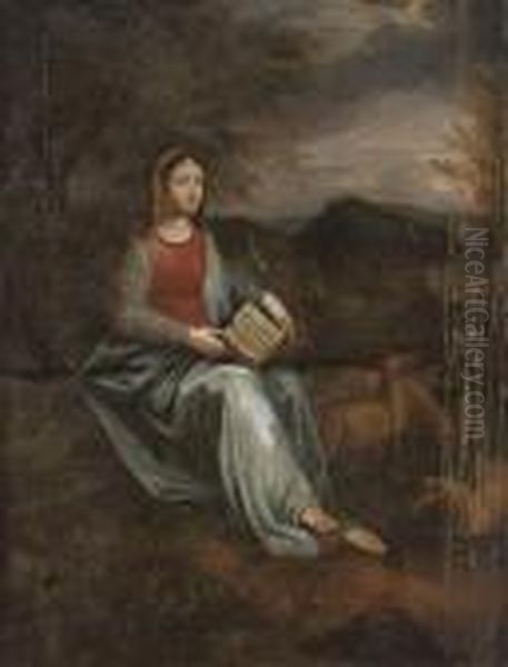 The Madonna In A Landscape Oil Painting by Raphael (Raffaello Sanzio of Urbino)