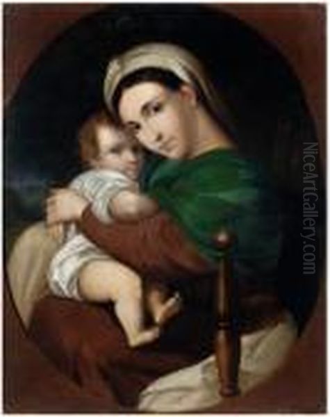 Untitled Oil Painting by Raphael (Raffaello Sanzio of Urbino)