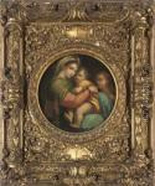 The Madonna Della Sedia Oil Painting by Raphael (Raffaello Sanzio of Urbino)