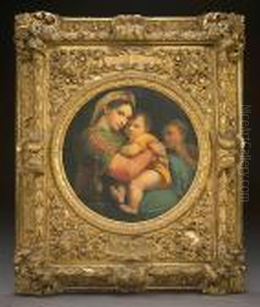 Madonna Della Sedia Oil Painting by Raphael (Raffaello Sanzio of Urbino)