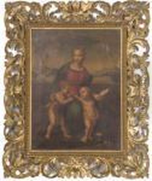 The Madonna Of The Goldfinch Oil Painting by Raphael (Raffaello Sanzio of Urbino)