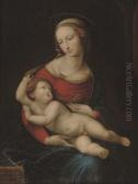 The Bridgewater Madonna Oil Painting by Raphael (Raffaello Sanzio of Urbino)