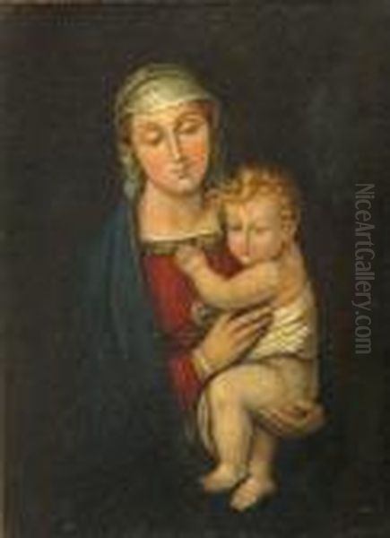 Madonna Del Granduca Oil Painting by Raphael (Raffaello Sanzio of Urbino)