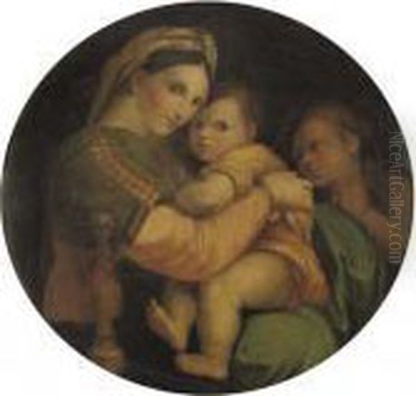 Madonna Della Sedia Oil Painting by Raphael (Raffaello Sanzio of Urbino)