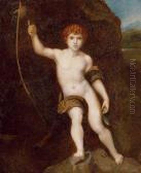 Saint John The Baptist Oil Painting by Raphael (Raffaello Sanzio of Urbino)