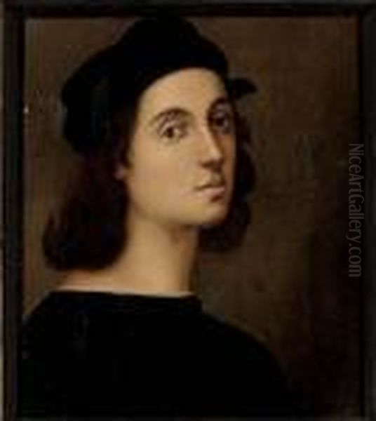 Self-portrait Of The Artist Oil Painting by Raphael (Raffaello Sanzio of Urbino)